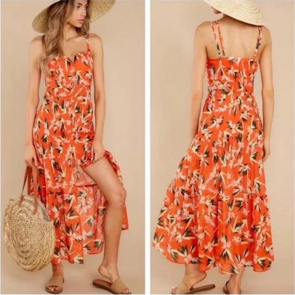 SOLID & STRIPED Tilda Dress Orange XS - Picture 14 of 15